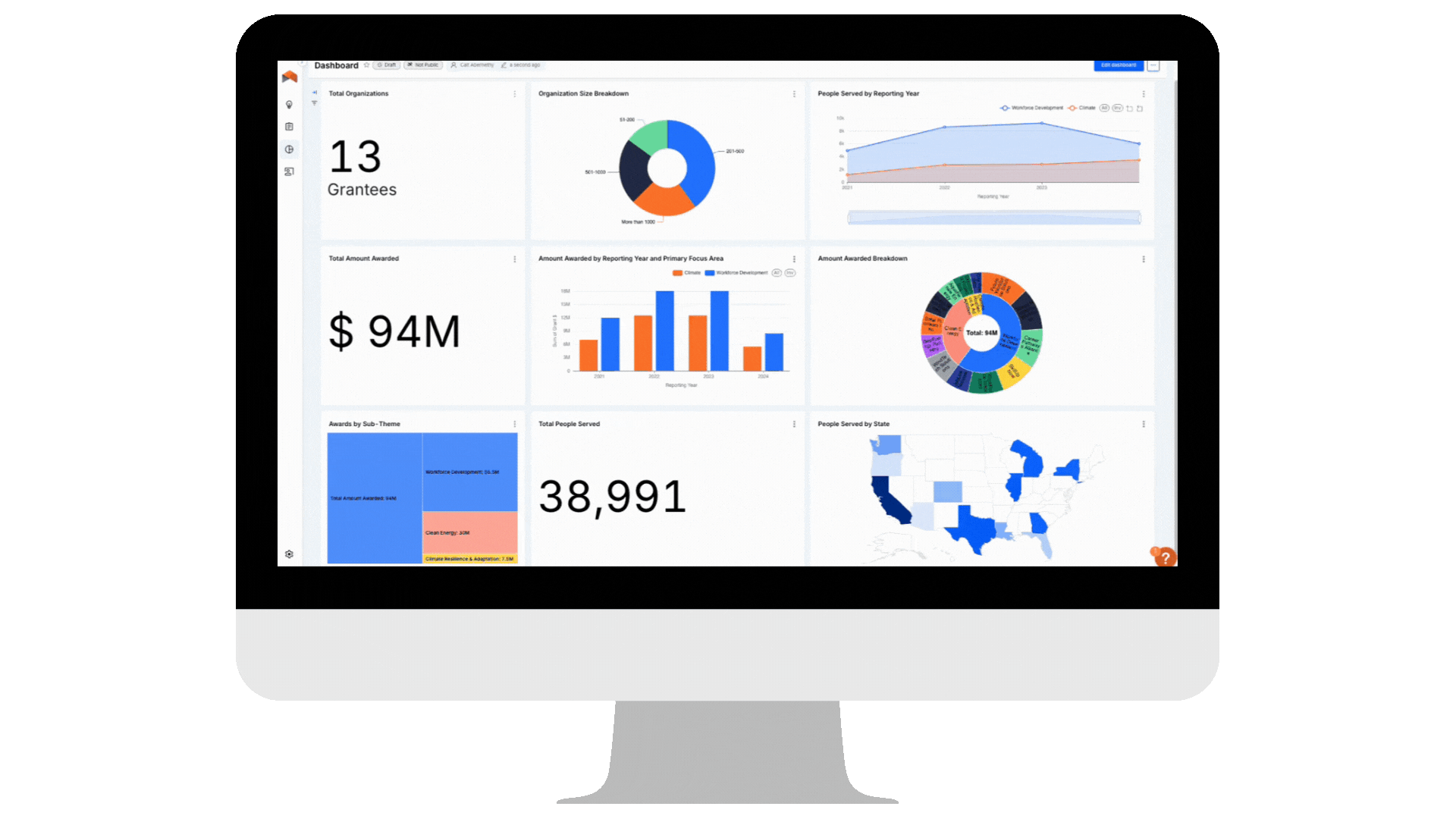 Advanced Analytics screen recording mockup