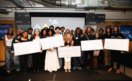 Group of Students at Pitch Black Competition
