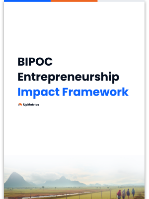 Impact Framework - Cover - BIPOC Entrepreneurship