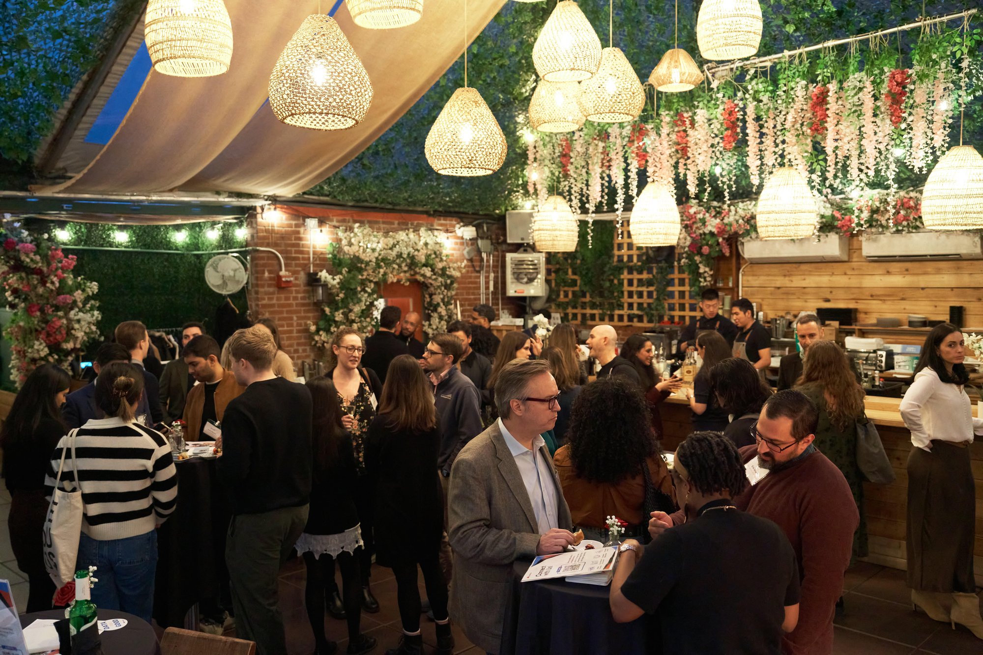 Photo of the packed room at the NY event