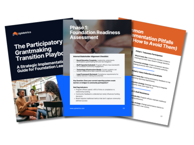 Participatory Grantmaking Playbook - Multi-page