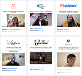 Social Impact showcase page