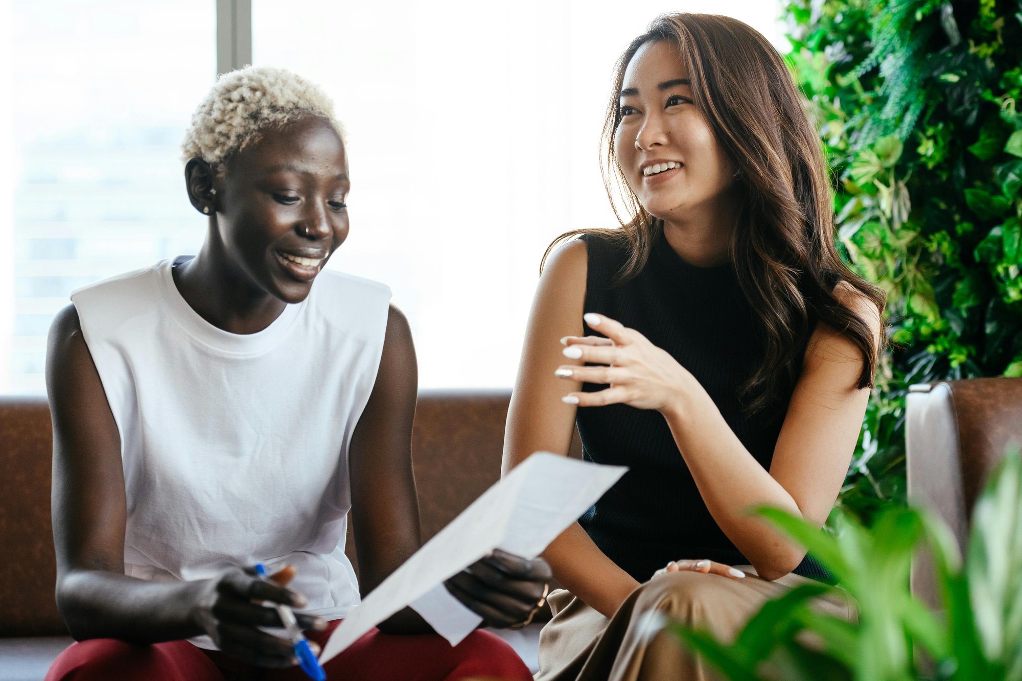 Stock image - meeting 2 people