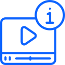 icon - video play learn 128